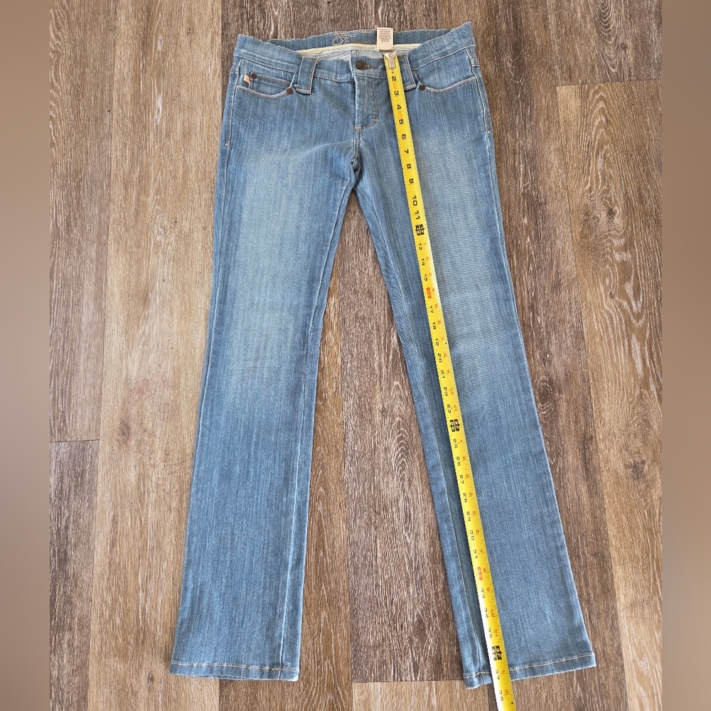 Frankie B. Limited Edition Blue Heart Pockets Low Rise Denim Jeans Y2K HTF 90's - Picture 9 of 16